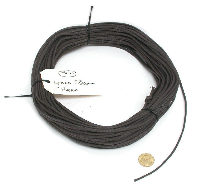 HALYARD-Waxed-Brown-50m - Click Image to Close