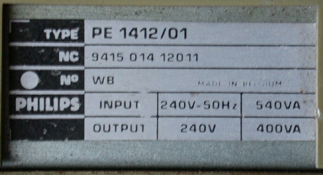 PE1411/15 (Philips) - Click Image to Close